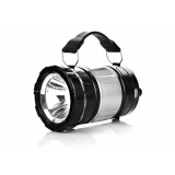 Lampada Solar Led De Bateria Recarregável Retrátil Preta